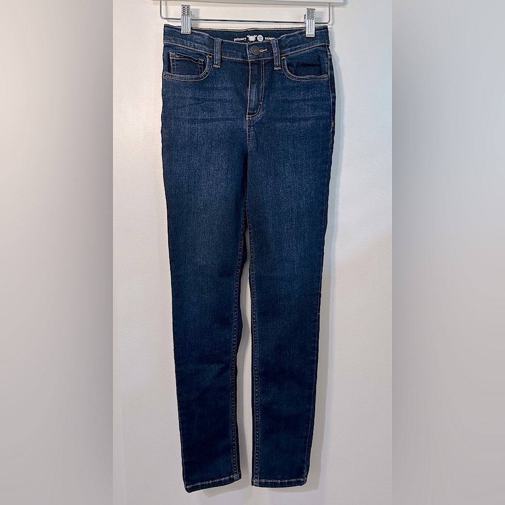 Primary Denim Slim Jean Girls Size 12 NWOT Dark Wash